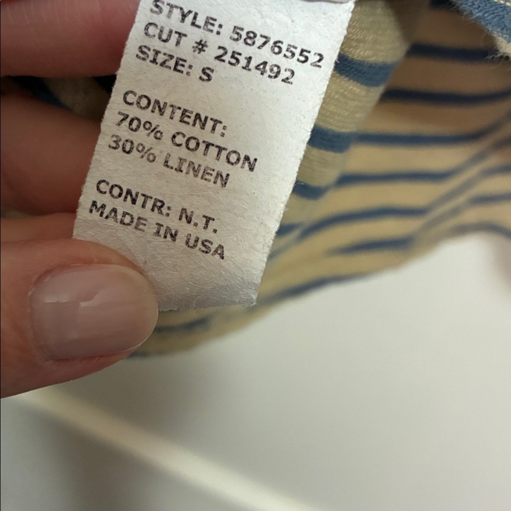 Cut Loose Striped Top, size M - Picture 5 of 5